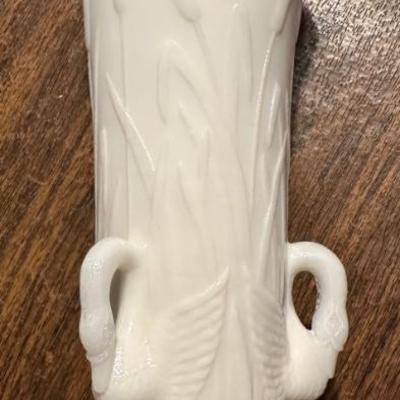 Westmoreland milk glass vase