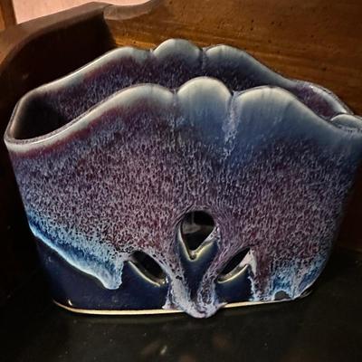 Pottery napkin holder