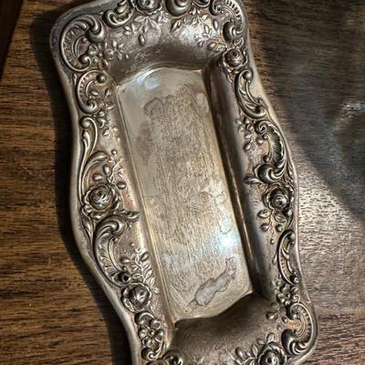Sterling silver butter dish