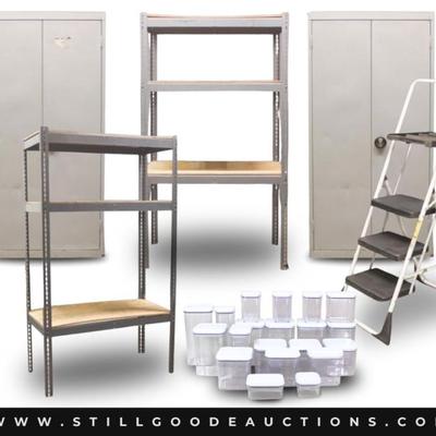 Sale Photo Thumbnail #6: A little something for Everyone! Sterling silver, Emile Henry, Le Creuset, Williams Sonoma, Hermes perfume, Barbie, Cuisenart, bookcases, antiques, Wedgwood, Elfa storage systems, Sony, Canon, Stamp collection, Spode blue Italian, Vaseline Glass, Containe