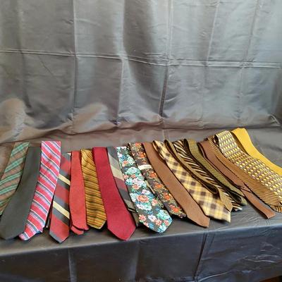 Lot of 18 Assorted Men’s Neckties | Vintage & Modern Styles