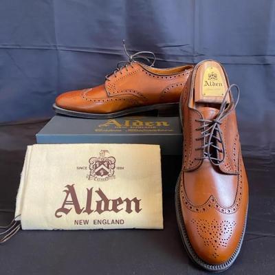 Alden 966 Tan Wingtip Blucher Shoes Men’s 9 - Excellent Condition w/ Bags