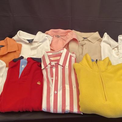 Brooks Brothers Lot (9 pcs) - Men’s S/M - Polos, Button-Down & Quarter-Zip Fleece