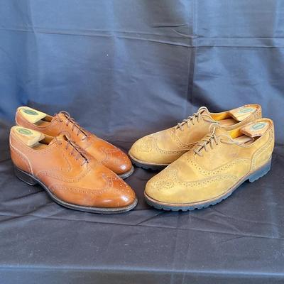Cole Haan British Tan Oxford (8.5) & Timberland Suede Brogue (9)