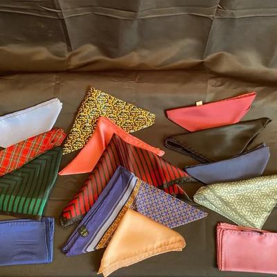 Mystery Lot of 14 Assorted Men’s Pocket Squares