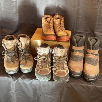 Merrell, Rockport, Cole Haan - Premium Men’s Boot Lot - Sizes 9-10 (4 Pairs)