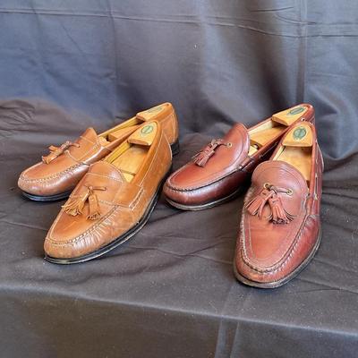 SVIG Italian Men’s Vintage Leather Tassel Loafers - Approx. Size 9 