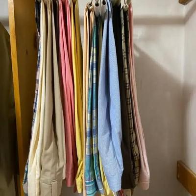 Men’s Dress Pants Mystery Lot / Slacks 30W x 30L – Assorted Solids & Plaids
