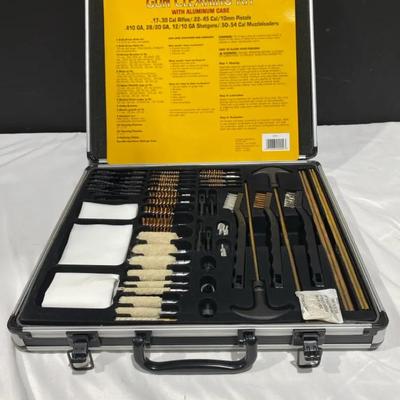 62 Piece Gun Cleaning Kit With Aluminum Case
