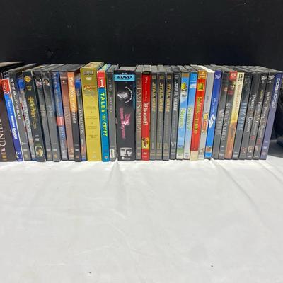 DVD And Blue Ray Collection Includes Shrek Trilogy, Complete Indiana Jones Collection, & Star Wars