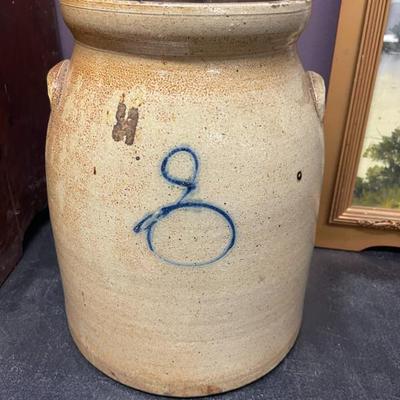 Vtg Salt Glazed Crock