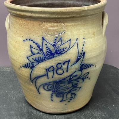 Blue Cobalt Crock
