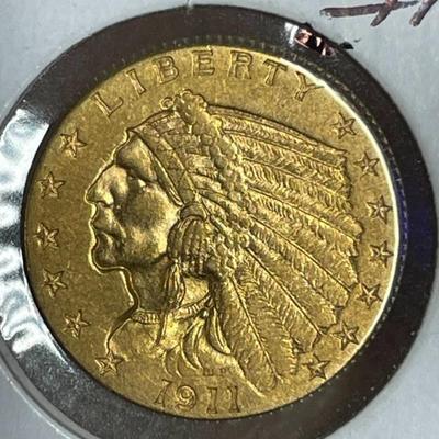 1911 $2.5 Gold Coin