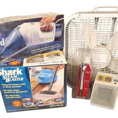 Fan, Heater, Window Tool and Steamers