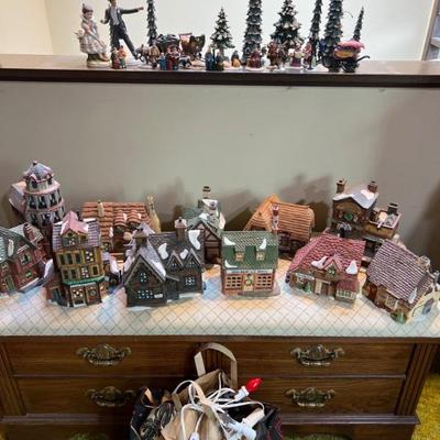 Dickens Series Department 56 Village - Figures, Trees, Houses