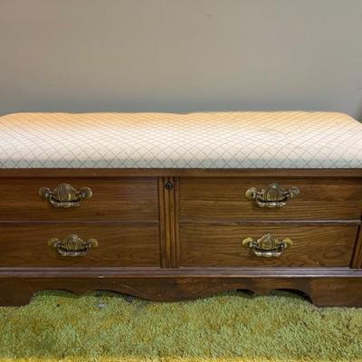 Upholstered & Padded Top Lane Cedar Chest
