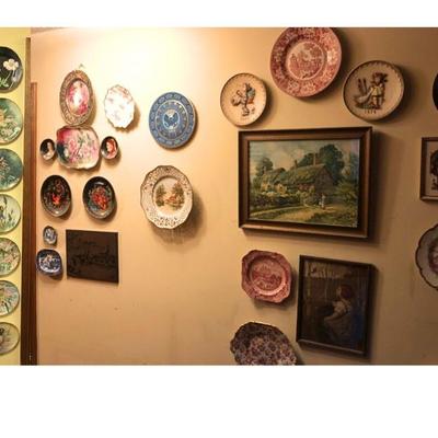 Fairy Themed Decorator Plates, Hummel Plates & More Wall Art