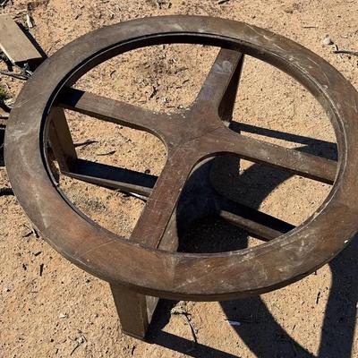 Round Wood Side or Coffee Table - Needs a Top