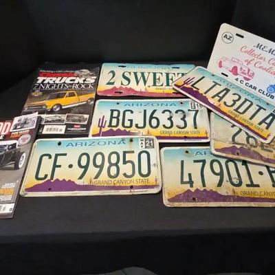 Collector's License Plates And Magazines - AZ Arizona
