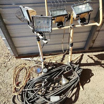 2 Tall Standing Work Lights - Sets, 2 Clamp Work Light, Cords & More