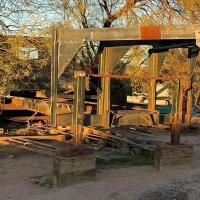 Gooseneck 5th Wheel Flatbed Trailer #1 - In Good Condition, Ready to Move