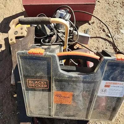 Variety of Hand & Power Tools - Saws, Planer, Project Lights, Red Toolbox & More