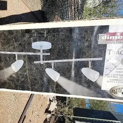 Indoor Hampton Bay Dimensions Halogen Track Lights - Pewter Finish, Frosted Glass - NEW in Box