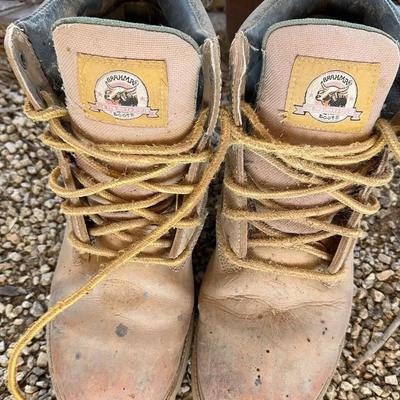 Brahmr Leather Men’s Waterproof Work Boots - Size 10.5