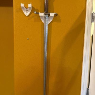 Late Medieval–Style Hand-and-a-Half (Bastard) Sword w/ Custom Sheath