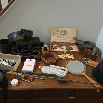 Civil War Re-Enactment Accessories & Gear - Large Assorted Lot