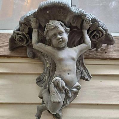 Cherub Figure Shelf Cast