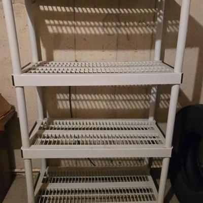 4 Tier Plastic Storage Shelf - Lightweight & Versatile