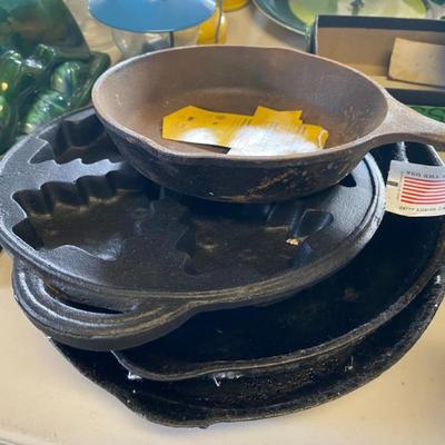 Cast iron pans and molds