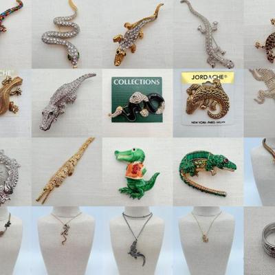 Creepy Crawly Creatures - Vintage & Not - Sparkly Costume Jewelry!