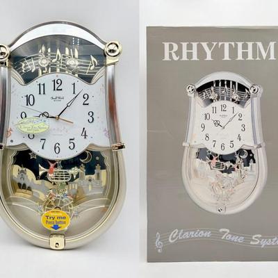 Chime Clock w/Hourly Lights & Sounds