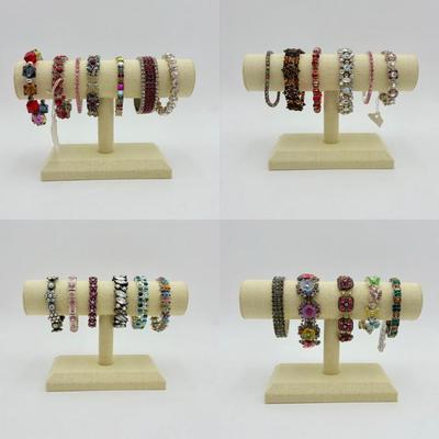 Super Shimmering Bracelets - Vintage & Not - Sparkly Costume Jewelry!