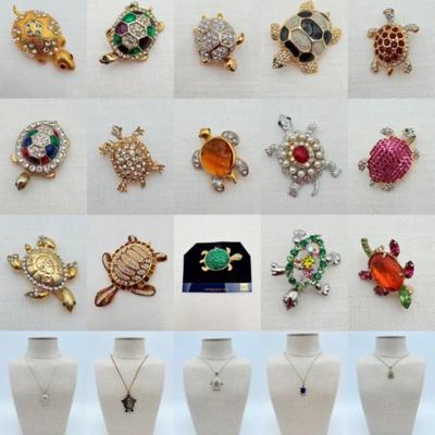 Bale of Turtles - Vintage & Not - Sparkly Costume Jewelry!