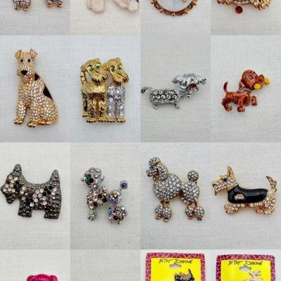 Canine Convention - Vintage & Not - Sparkly Costume Jewelry!