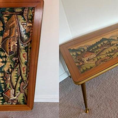 MCM Black Forest Carved Coffee Table