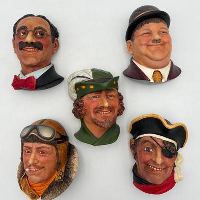 English Wall Decor - Famous Character Busts