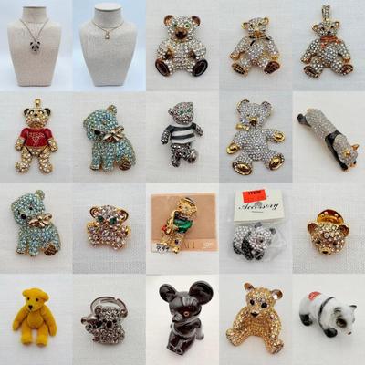 Sleuth of Bears - Vintage & Not - Sparkly Costume Jewelry & Figures!