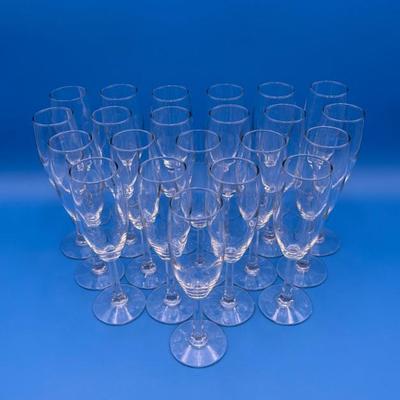 No Plastic! 24 REAL Champagne Flutes for Celebrations!
