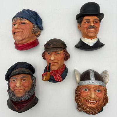English Wall Decor - Famous Character Busts