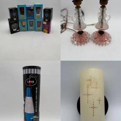 Vintage Lighting Possibilities - Lamps/Bulbs/Sconce/Lavalamp