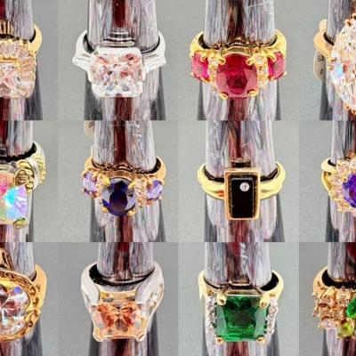 Rings Galore - Enough for Every Finger & Toe + Extra! Lot "B"