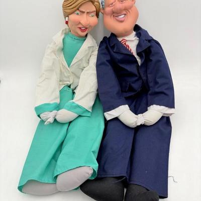 Vintage Billary - Creepy Bill & Hilary Clinton Dolls