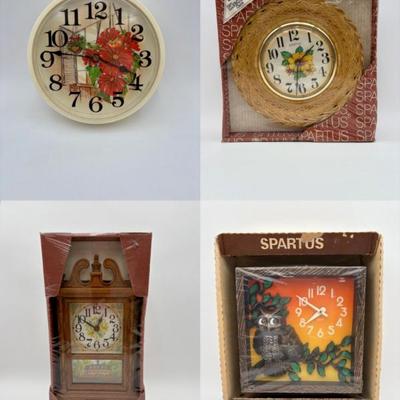 Tick of Time - Vintage 1970s Clock Quartet