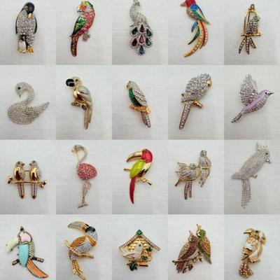 Bird Bonanza - Vintage & Not - Sparkly Costume Jewelry!