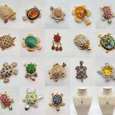 Another Bale of Turtles - Vintage & Not - Sparkly Costume Jewelry!