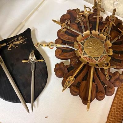 Toledo Spain Swords and Vintage Coat of Arms, Toledo Spain